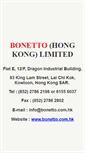 Mobile Screenshot of bonetto.com.hk